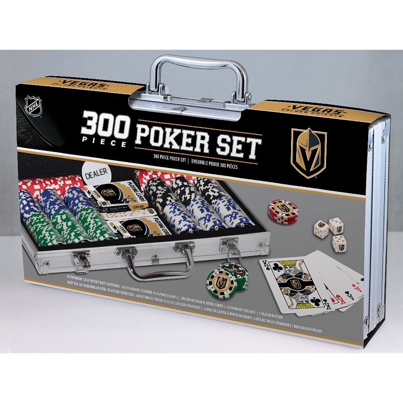 MasterPieces 300 Piece Poker Chip Set - NHL Vegas Golden Knights, 2 of 9