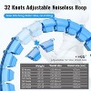 MAICIFI 65in Weighted Hula Hoop for Women - 32 Detachable Knots, Silent Workout, Waist & Abs 2-in-1 - 2 of 4
