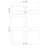 Mark & Day Boheimkirchen 10"H x 32"W x 32"D Modern Metallic - Brass Ceiling Lights - 4 of 4