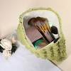 Unique Bargains Bubble Cloud Checkered Zipper Makeup Bag 1 Pc - 2 of 4
