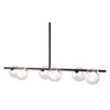 Zuo Modern Keyoz Ceiling Lamp Black with Clear Glass Shades 55.1"H x 47.2"W x 12.2"D - 4 of 4