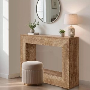 47"Farmhouse Long Console Table with Storage Space for Hallway - 1 of 4