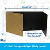 Flipside Products Corrugated Study Carrels, Black, 12" x 48", Pack of 24 - 2 of 2