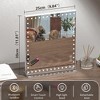 HOMLUX Music Makeup Mirror - Adjustable LED, Bluetooth Speaker, 10X Magnification, Smart Touch - 3 of 4