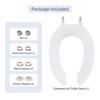 Whizmax Toilet Seat with Slow Soft Close - Easy to Install and Clean, Never Loosens - Fits Most Elongated - 4 of 4