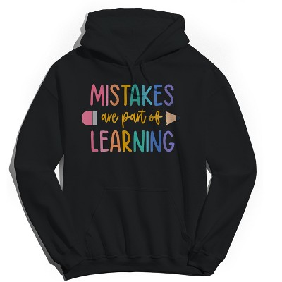 Social Collective Men's Mistakes Learning Long Sleeve Graphic Cotton Sweatshirt Hoodie