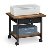 VASAGLE Printer Stand, Under Desk Printer Stand Bottom Shelf with Wheels - 2 of 4
