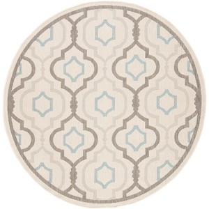 Courtyard Brookstone CY7938 UV & Stain Resistant Non-Shedding Power Loomed Indoor/Outdoor Rugs - Safavieh - 1 of 4