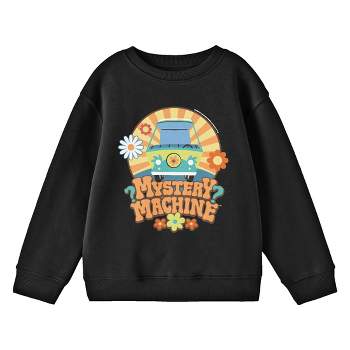 Sweatshirt Doo Mystery Athletic Youth Scooby Solvers : Crew Neck Heather Sleeve Target Long Club