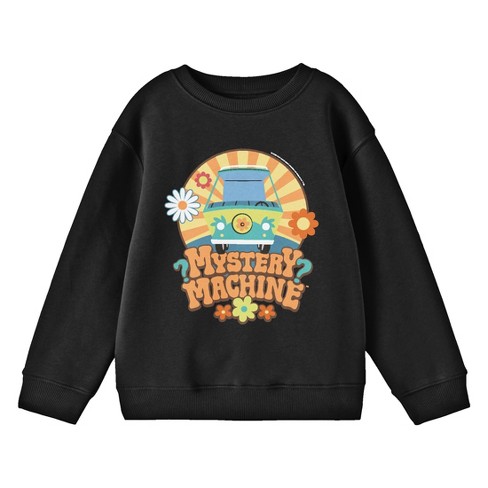 Scooby Doo Mystery Machine Hippie Style Crew Neck Long Sleeve