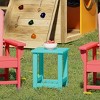 WestinTrends Malibu Kids Outdoor Patio Furniture HDPE Adirondack Square Side Table - 2 of 4