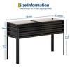 Orieon Galvanized Raised Garden Bed with Legs, 50" × 17" × 32" Elevated Planter Box with Self-Watering System – Heavy-Duty Metal Raised Beds - 3 of 4