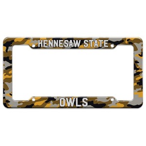 Kennesaw State University Owls Camo License Plate Tag Frame - 1 of 4
