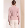 Allegra K Women's Elegant V Neck Work Office Button Up Shirt - 4 of 4