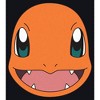 Juniors Womens Pokemon Charmander Smile Mineral Wash Crop T-Shirt - 2 of 4