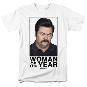 Men's Parks And Rec Woman Of The Year T-Shirt - 1 of 4
