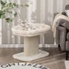 Tangkula Modern Cat Tree Tower Cat Activity Tower w/ Large Plush Perch Beige - 2 of 4
