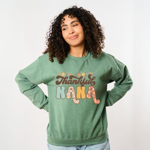Simply Sage Market Thankful Nana Floral Sweatshirt - 1 of 4