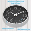 Unique Bargains Decorative Quartz Battery Operated Silent Non-Ticking Round Wall Clocks 8" - 3 of 4