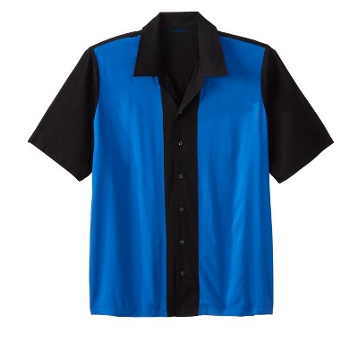 KingSize Men's Big & Tall Colorblock Camp Shirt