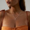 Two-Tone Cross Necklace, 14K Gold & Silver Plated Minimalist Dainty Chain, Religious Gift & Everyday Jewelry for Women - 4 of 4