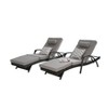 Okak Outdoor Wicker Chaise Lounge Reclining Chair with Cushion,Set of 2,Ergonomics Patio Long Chaise Poolside Chair for Deck,Garden&Pool - 4 of 4