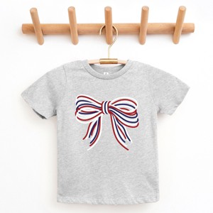 The Juniper Shop Patriotic Layered Bow Youth Short Sleeve Tee - 1 of 4