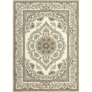 Living Room Rugs, Large Washable Vintage Floral Boho Area Rug Non-Slip Bedroom Rug Soft Low-Pile Oriental Indoor Carpet for Dining Room Office - 1 of 4