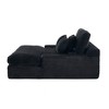 Dolonm 75" Deep Seat Sofa: 2-Seater with 4 Pillows, Plush Fabric, Easy Assembly for Living Room/Apartment/Office - 3 of 4
