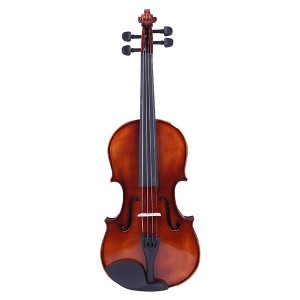 TopComfy 4/4 Classic Solid Wood Violin Set with Case Bow Strings Rosin Shoulder Rest Tuner for Adult Learners Musician - 1 of 4