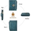 BEAFUP Small Wallets for Women,Bifold RFID Blocking Leather Card Holder Compact Wallet with Zipper Coin Pocket for Women - 4 of 4