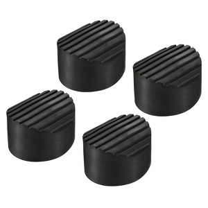 Unique Bargains Non Slip Round Rubber Ladder Accessories Protective Pads 4 Pcs - 1 of 3