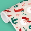 Big Dot of Happiness Christmas Cowboy Wrapping Paper, Holiday Gift Wrapping Paper Roll, Pink Cowgirl Western Gift Wrapping, 24 in x 7 feet, 1 Roll - 4 of 4