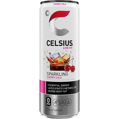CELSIUS Sparkling Cherry Cola Functional Energy Drink - 12 fl oz Can