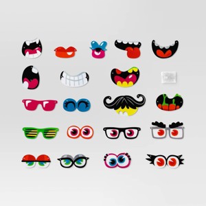 75pc Pumpkin Pusher Silly Face Halloween Decorative Prop Kit - Hyde and EEK! Boutique™ - 1 of 3