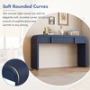 NicBex 55"Round Profile Console Table with Smooth Surface Narrow Long Sofa Table with 2 Storage Drawers for Entryway,Living Room - 4 of 4