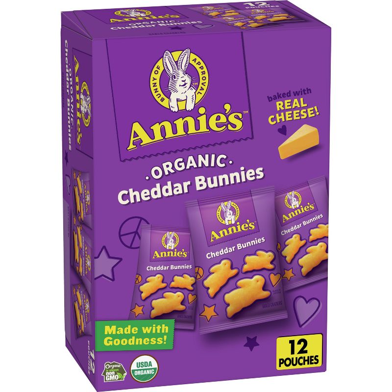 Annie's Cheddar Bunnies Baked Snack Crackers - 12oz, 1 of 14