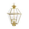 Livex Lighting Westover 3 - Light Post Light in  Polished Brass - 4 of 4