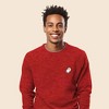 Dalix Ghost Embroidered Crewneck Long Sleeve Sweatshirt Fleece Men - 3 of 4