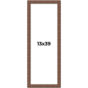 PosterPalooza | 13x39 Modern Bamboo Picture Frame, UV Acrylic, 5 Finishes - 1 of 4