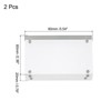 Unique Bargains Home Office Double-Sided Magnetic Acrylic Picture Frame - 2 of 4