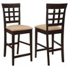 Upholstered Counter Height Stools with Supportive Seat, Ideal for Casual Dining and Socializing (Set of 2) - 2 of 4