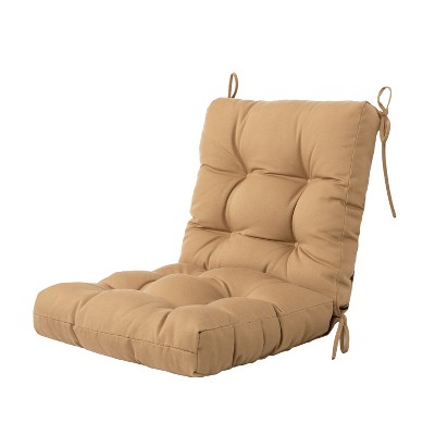 ARTPLAN Outdoor Cushions Seat Back Chair Cushions Wicker Tufted Pillow for Patio Outdoor Furniture