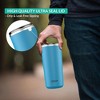 The Clean Hydration Co Insulated Tumbler with Ceramic Interior and Lid, Double Wall Design for Hot and Cold Drinks, Blue - 4 of 4