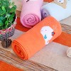 Slickblue Embroidered Coral Fleece Throw Blanket for Kids - Soft & Cozy, 29.5" x 39.4", Multiple Design & Color Options - 3 of 4