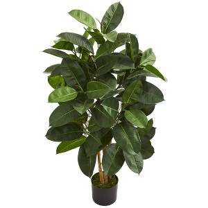 Nearly Natural 4-ft Oak Ficus Artificial Tree - 1 of 1