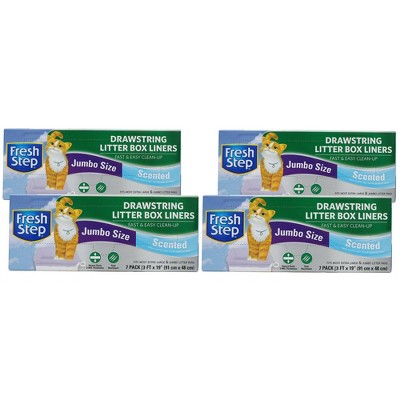 Fresh Step Cat Litter Box Liners Scented - Jumbo - 4pk