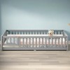 ROOMTEC Floor Bed with Safety Guardrails and Door for Kids - 2 of 4