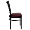 Emma and Oliver 2 Pack Window Back Metal Restaurant Chair - 4 of 4