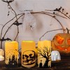 Halloween LED Flameless Flickering Candles,6-piece set  diameter 3 inches x height 6 inches - 2 of 4